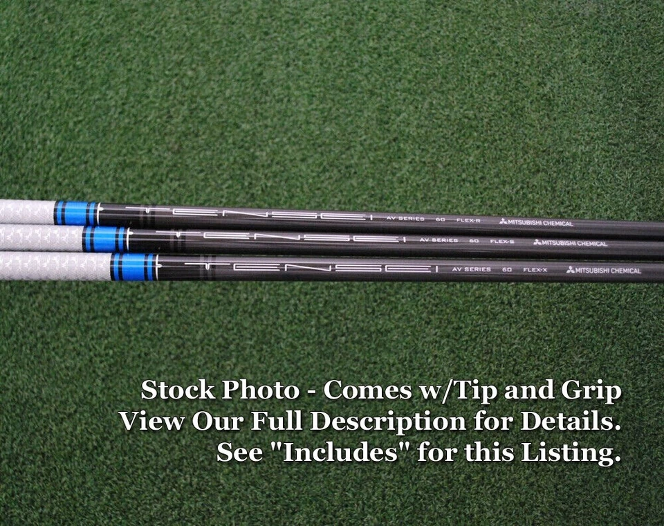 MCA Tensei AV Raw Blue Driver Shaft 60g Regular Flex w/Grip&Callaway Tip NEW - Image 1 of 1
