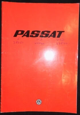 ANCIENNE BROCHURE CATALOGUE DÉPLIANT GARAGE VOITURE 1978 VOLKSWAGEN PASSAT  - Photo 1/4