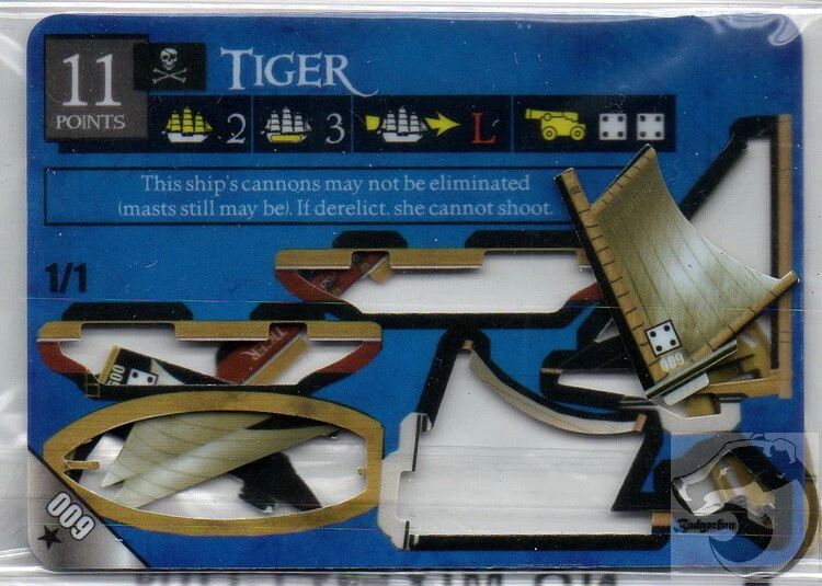 Wizkids Pirates Pocketmodel - Tiger (Ship) PotR 009 U - Image 1 of 1