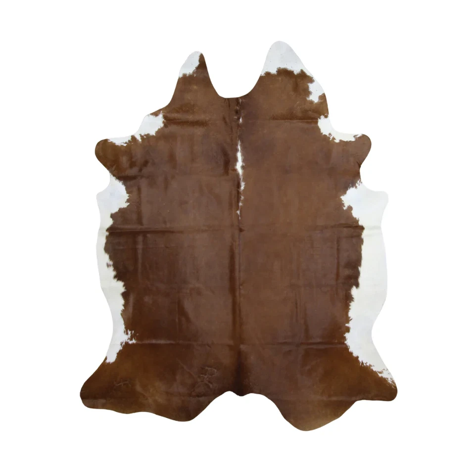 Authentic Hereford Cowhide Rug Size: 7x6 feet,  Real Brazilian Cowhide Rug - Image 1 of 3