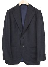 SUITSUPPLY Havana Men Blazer UK40L Grey Wool Super 120's Single-Breasted Slim