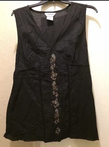 Women’s black top size large 16/18 - Picture 1 of 3