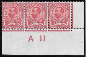 SG 328 N7(6) 1d Rose Pink Downey Head Control A 11(w) with cert UNMOUNTED MINT - Picture 1 of 1