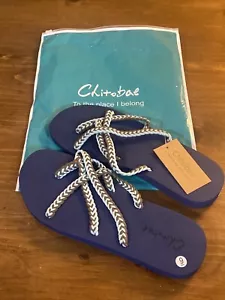 Chitobae BLUE rope Flip Flops Sandal for Women- 9 - Picture 1 of 5