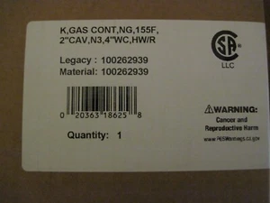AO Smith Gas Control Valve 100262939 Complete with Pilot Light Tube Nut - Read ! - Bild 1 von 6