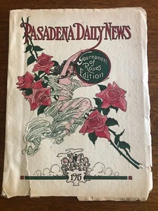 HARD FIND! Pasadena Daily News Tournament of Roses Edition 1915 - Picture 1 of 13