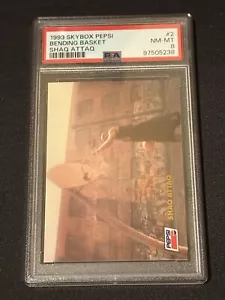 ๐1993-94 Skybox Pepsi Bending Basket Shaq Attaq Shaquille O'Neal #2 (PSA 8) - Picture 1 of 1