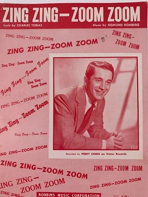 Vintage Sheet Music Zing Zing-Zoom Zoom by Perry Como on Victor Records    PA-13 - Image 1 of 4