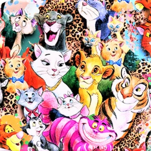 The Disney Cats Super SOFT Leggings Marie Cheshire Magic Kingdom Princess rts - Picture 1 of 2