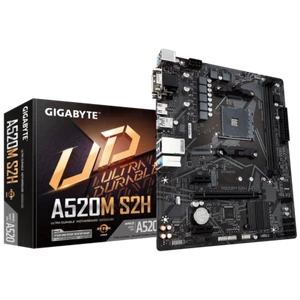 Gigabyte A520M S2H mATX Mainboard Sockel AM4 VGA/HDMI/DVI/D-Sub/M.2/SATA - Bild 1 von 5