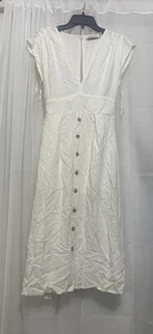 Petal + Pup - Womens White Knee Length Dress - Size 6 - Picture 1 of 8