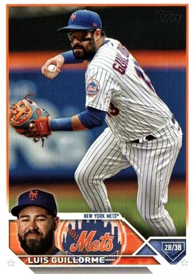 Luis Guillorme 2B/3B Mets Topps Baseball Card #US121 2023 - Image 1 of 2