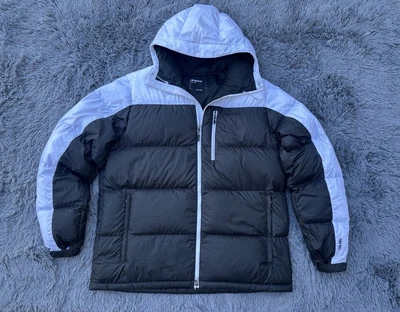 MARMOT Jacket Guides 700 Fill  Duck Down Hoody Puffer Mens 2XL BLACK/WHITE - Image 1 of 4