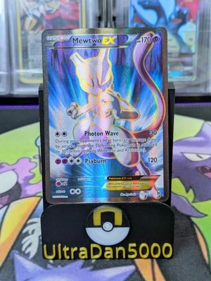 Pokémon Mewtwo EX TCG Full Art Ultra Rare Card XY Breakthrough 157/162  - Image 1 of 4