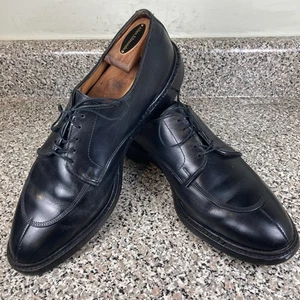 Allen Edmonds Walton 2103 Men's Black Leather Split Toe Derby Mens Size 11D VGUC - Picture 1 of 24
