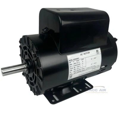5 HP Air Compressor Electric Motor 3450 RPM 230V 1 Phase 56HZ Frame 7/8" Shaft - Image 1 of 4