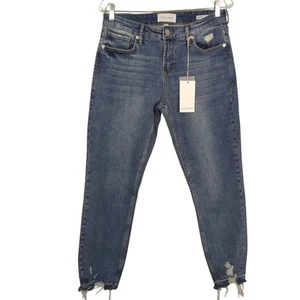 Dear John Blaire Straight Mid-Rise Jeans Denim Raw Hem Damen Gr. 28 - Bild 1 von 14