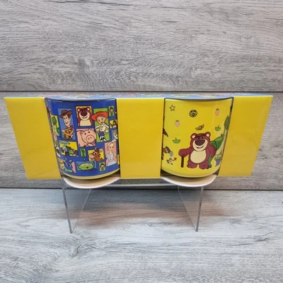 Disney Parks Toy Story Mug Set Woody Buzz Lotso Classic Style 90's Theme Large - Image 1 of 4
