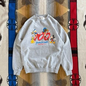 Vintage 90s Walt Disney World Double Sided Crewneck Sweatshirt Size Medium - Picture 1 of 7