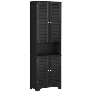 Tall Narrow Bathroom Storage Cabinet with Doors and Shelf Adjustability, Free... - Picture 1 of 9