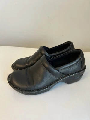 b.o.c. Zuecos Born Concept para mujer de cuero negro talla 8,5 comodidad de enfermería Foto 1 de 4