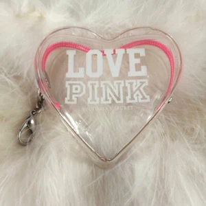 Borsa per monete cuore rosa Victoria's Secret Love non valida rara - Foto 1 di 7