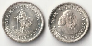 1962 South Africa 10 cents silver coin - Picture 1 of 1
