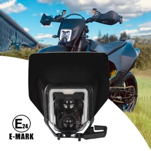 Faro LED negro con bisel para Husqvarna 701 FE350 501 TE150 250i 300i - Imagen 1 de 12