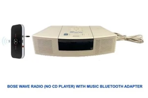 Bose Wave RADIO (No CD Player) with Bluetooth Adapter - WHITE CREAM - Picture 1 of 3