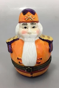 Villeroy & Boch Nutcracker King Orange Purple Porcelain Trinket Box 1748 NEW - Picture 1 of 5
