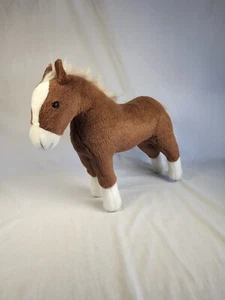 Gotz Pottery Barn Kids 15in Brown White Pony Stuffed Animal Plush Horse Large - Picture 1 of 10