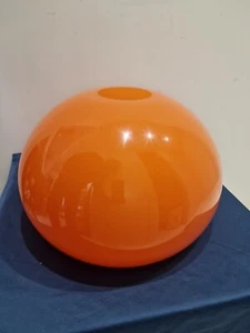 Cupola In Plex Per Piantana A Curva Originale Anni 70 Colore Arancione - Foto 1 di 8