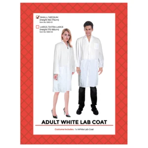Adult White Doctor Lab Coat Costume - Picture 1 of 4