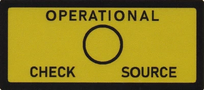 Comprobar etiqueta fuente, Victoreen CD V-700 modelo 6/6A/6B contador Geiger, CDV-700 Foto 1 de 3