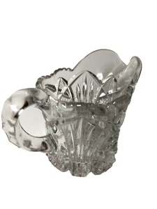 Imperial Glass , Saw Tooth Cut Crystal Creamer Vintage Clear Replacement  - Picture 1 of 6