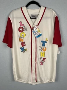 Vtg 90's Style Looney Tunes Sqaud Baseball Jersey Bugs Bunny Adult Size Large - Picture 1 of 8