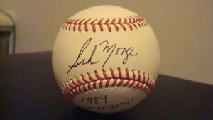 SID MONGE AUTOGRAPHED OFFICIAL MAJOR LEAGUE BASEBALL SIGNED 1984 WORLD CHAMPS - Bild 1 von 3