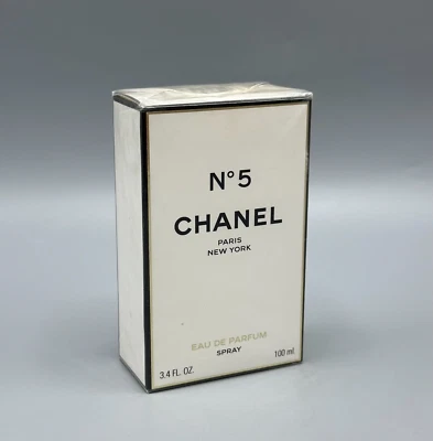 Chanel No 5 парфюмированная вода спрей 100 мл 3,4 жидк. Oz. Винтажная ЗАПЕЧАТАННАЯ КОРОБКА - Изображение 1 из 4