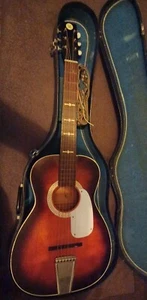 1970 Vintage Sears Roebuck guitar Sunburst 3/4  - Picture 1 of 12