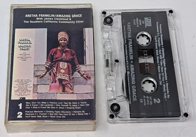 Aretha Franklin Amazing Grace James Cleveland & California Chior Cassette Tape - Image 1 of 4