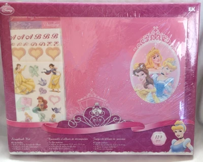 Disney Princess Scrapbook Album 8.5" EK Success Stickers Paper New Sealed - Image 1 of 4