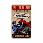 BUSTED KNUCKLE GARAGE USELESS MAP HEAVY DUTY USA MADE METAL ADVERTISING SIGN