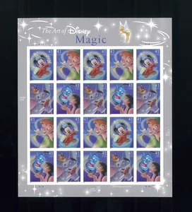 United States 41¢ Magic Disney Art Postage Stamp #4192 Full Sheet - Picture 1 of 1