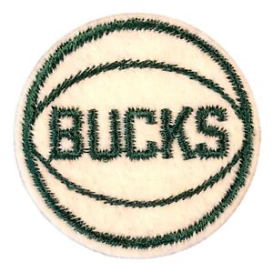 1968 - 1970'S ERA MILWAUKEE BUCKS NBA BASKETBALL VINTAGE 2" ROUND TEAM PATCH