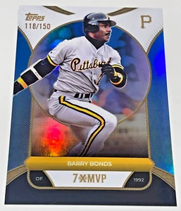 RARE BARRY BONDS /150 BLUE FOIL SSP 2025 TOPPS WELCOME TO THE CLUB 3X-MVP SHOHEI - Picture 1 of 4