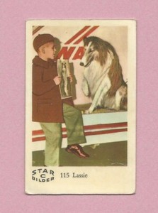1962 Dutch Gum Card Star Bilder C #115 Lassie