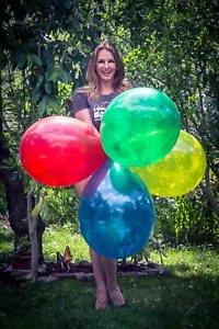 100 x Unique 16" Balony CRYSTAL-COLORS / CRYSTAL COLOURS - Zdjęcie 1 z 5