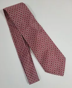 Corbata para hombre Colosseo Di Roma 100 % poliéster puntiaguda geométrica 54,5" x 4" - Imagen 1 de 5