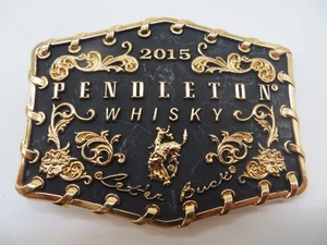 Hebilla de cinturón de whisky Pendleton 2015 Montana Silversmiths #1081 - Imagen 1 de 3