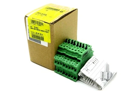 NEW BOX OF 8 PHOENIX CONTACT DEK-OE-125DC/48DC/100/T TERMINAL BLOCK 2940294 - Image 1 of 4